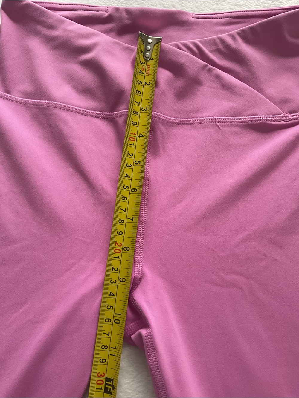 90 Degree By Reflex Crossover High Waist Crop Leggings Pink Size M NWT - Picture 9 of 10